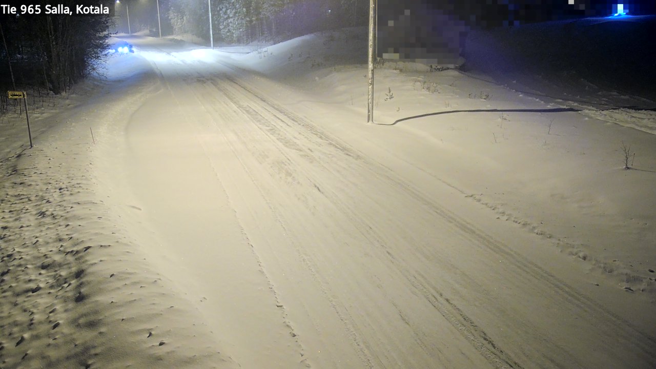 Weather Camera Image Väg 965 Salla, Kotala, Salla, Lappi