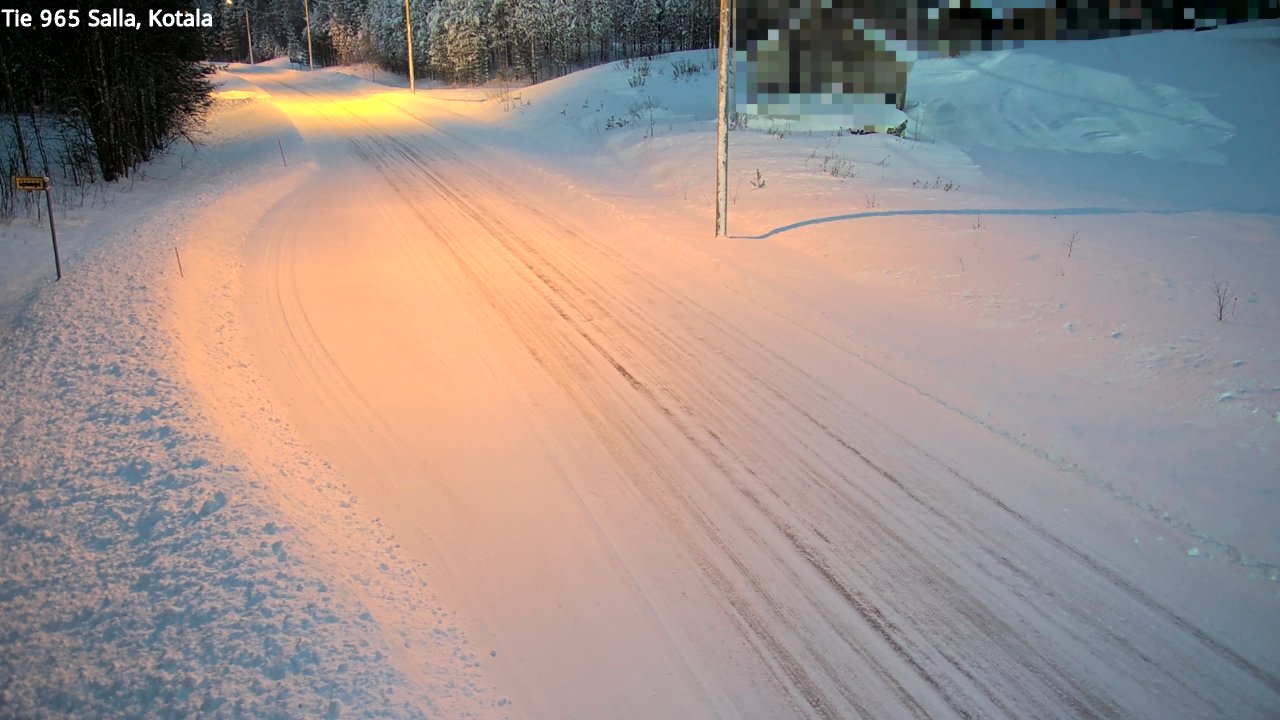 Weather Camera Image Väg 965 Salla, Kotala, Salla, Lappi