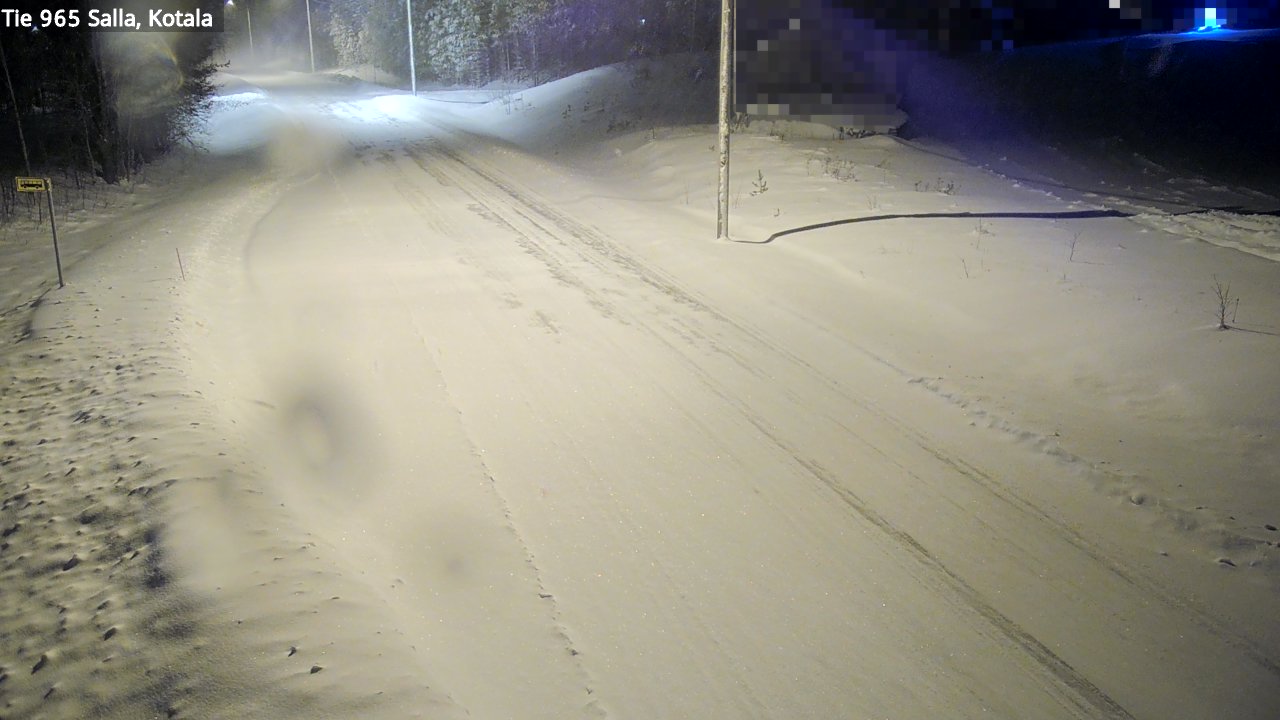 Weather Camera Image Väg 965 Salla, Kotala, Salla, Lappi