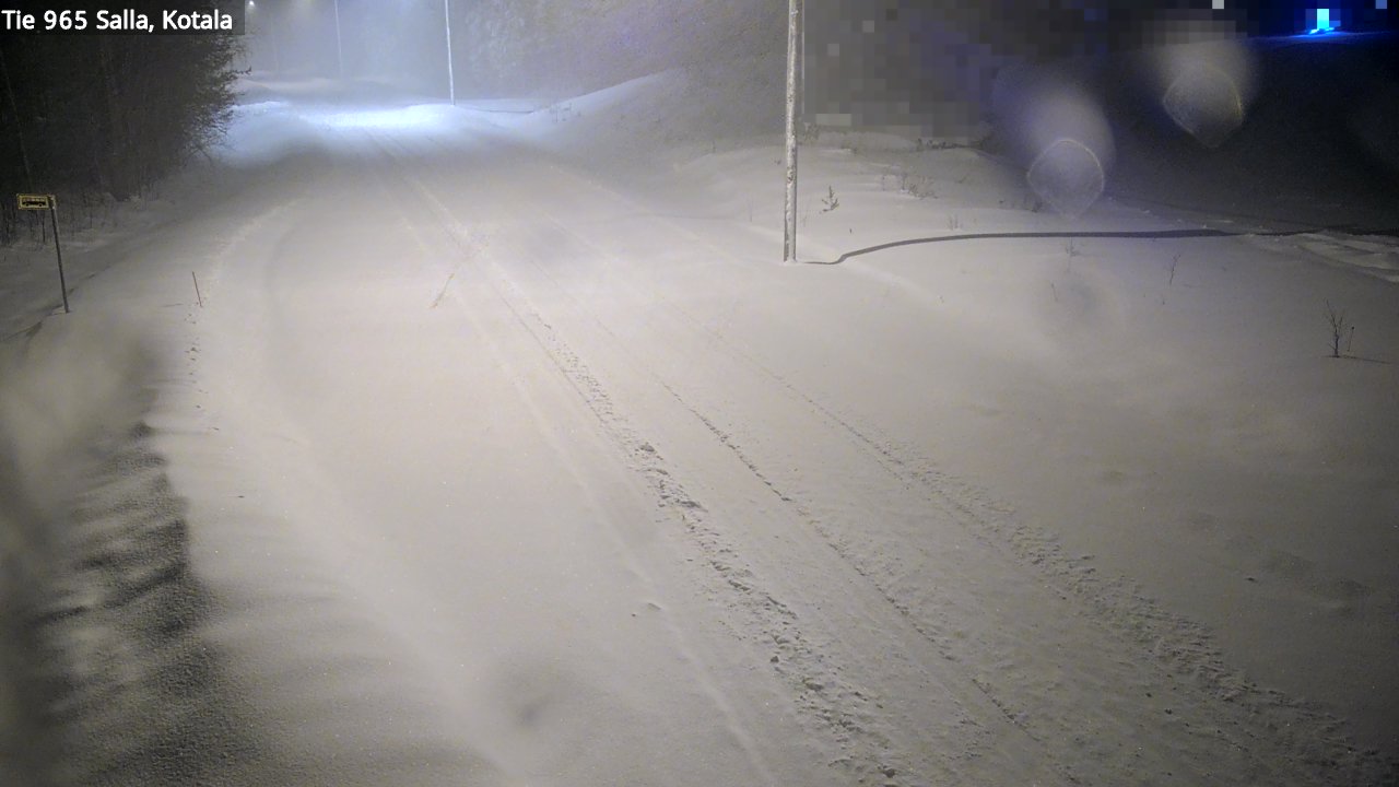 Weather Camera Image Väg 965 Salla, Kotala, Salla, Lappi