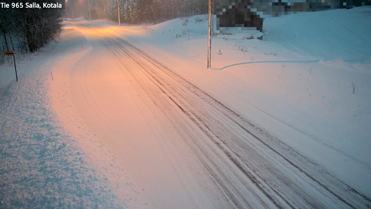 Weather Camera Image Väg 965 Salla, Kotala, Salla, Lappi