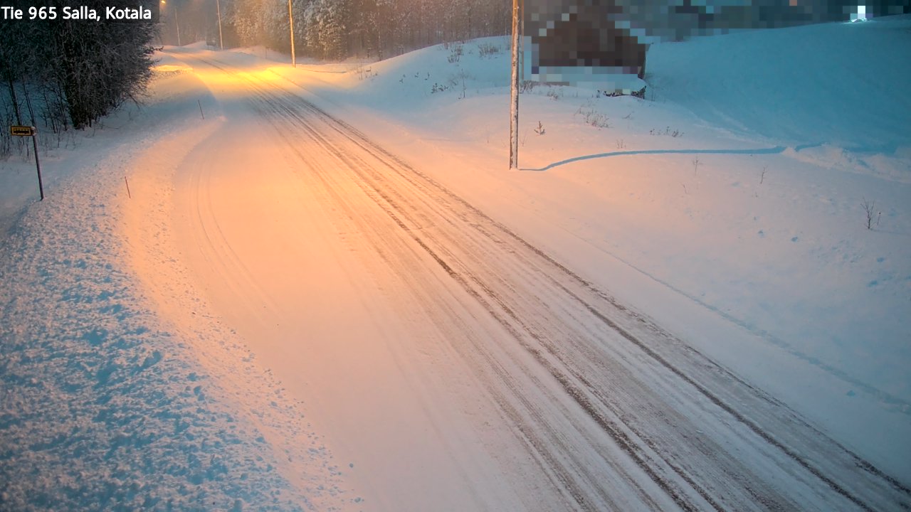 Weather Camera Image Väg 965 Salla, Kotala, Salla, Lappi
