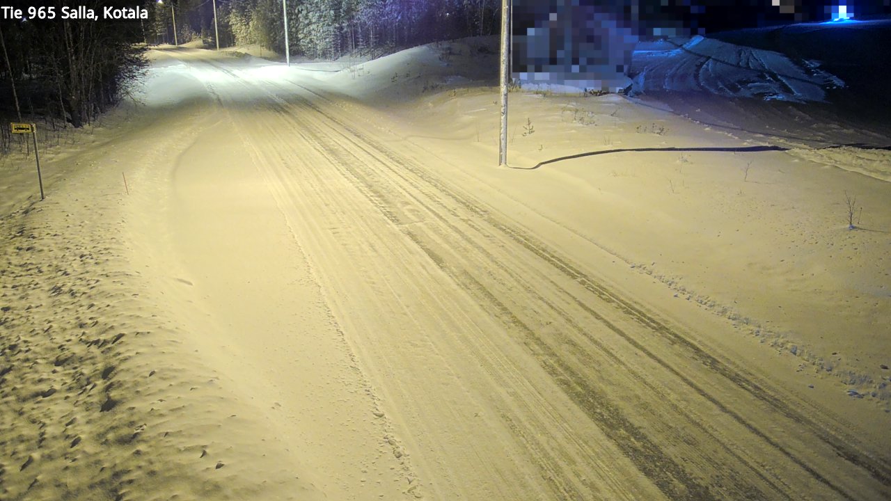 Weather Camera Image Väg 965 Salla, Kotala, Salla, Lappi