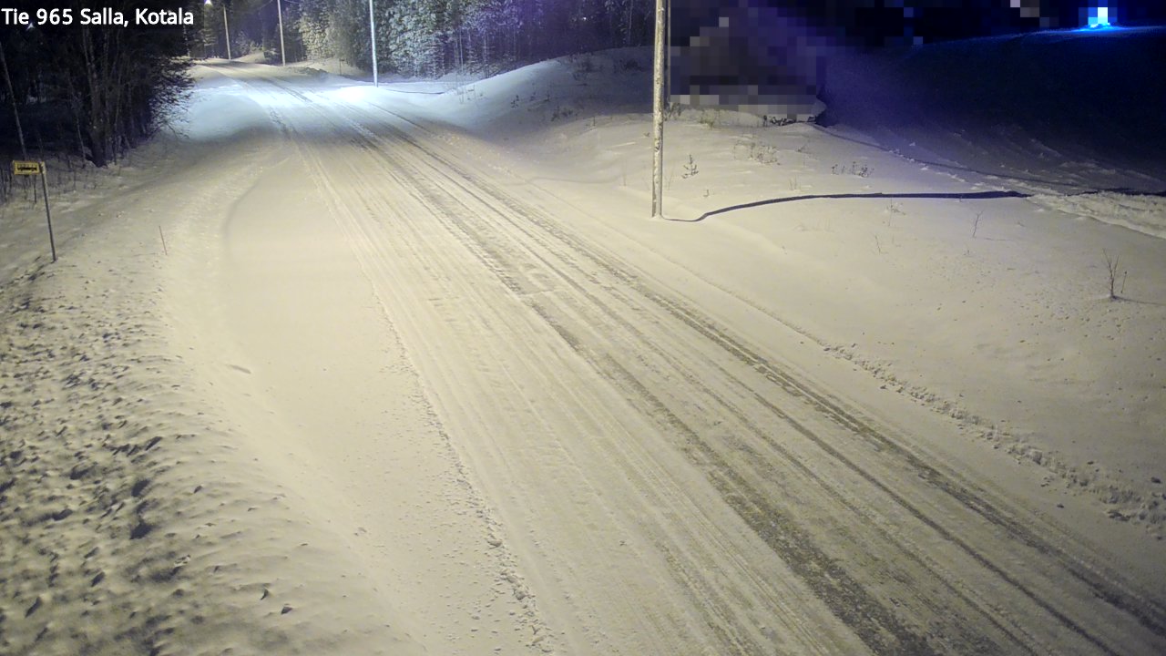 Weather Camera Image Väg 965 Salla, Kotala, Salla, Lappi