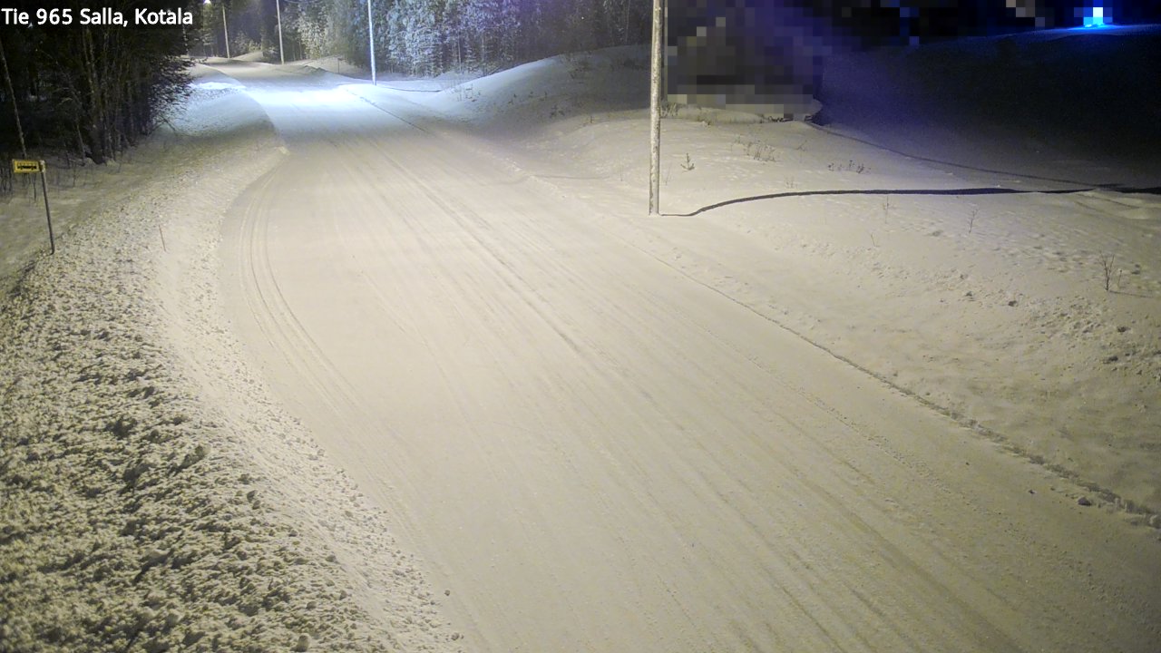 Weather Camera Image Väg 965 Salla, Kotala, Salla, Lappi