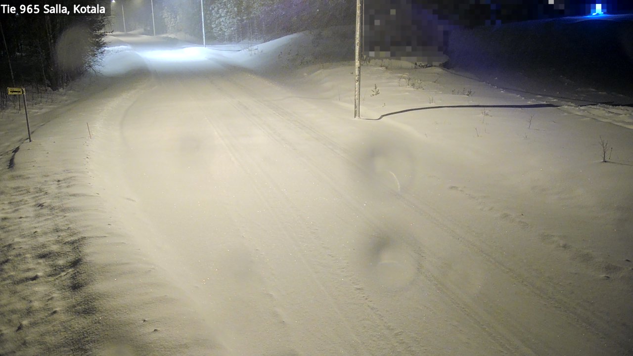 Weather Camera Image Väg 965 Salla, Kotala, Salla, Lappi