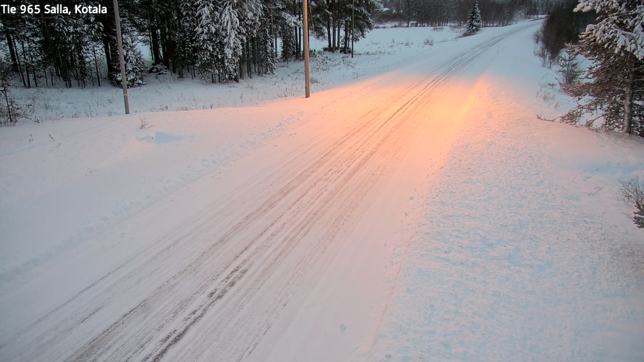 Weather Camera Image Väg 965 Salla, Kotala, Salla, Lappi