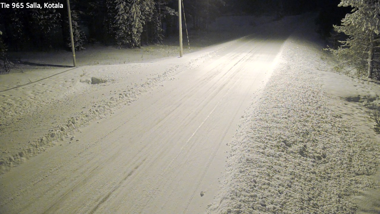 Weather Camera Image Väg 965 Salla, Kotala, Salla, Lappi