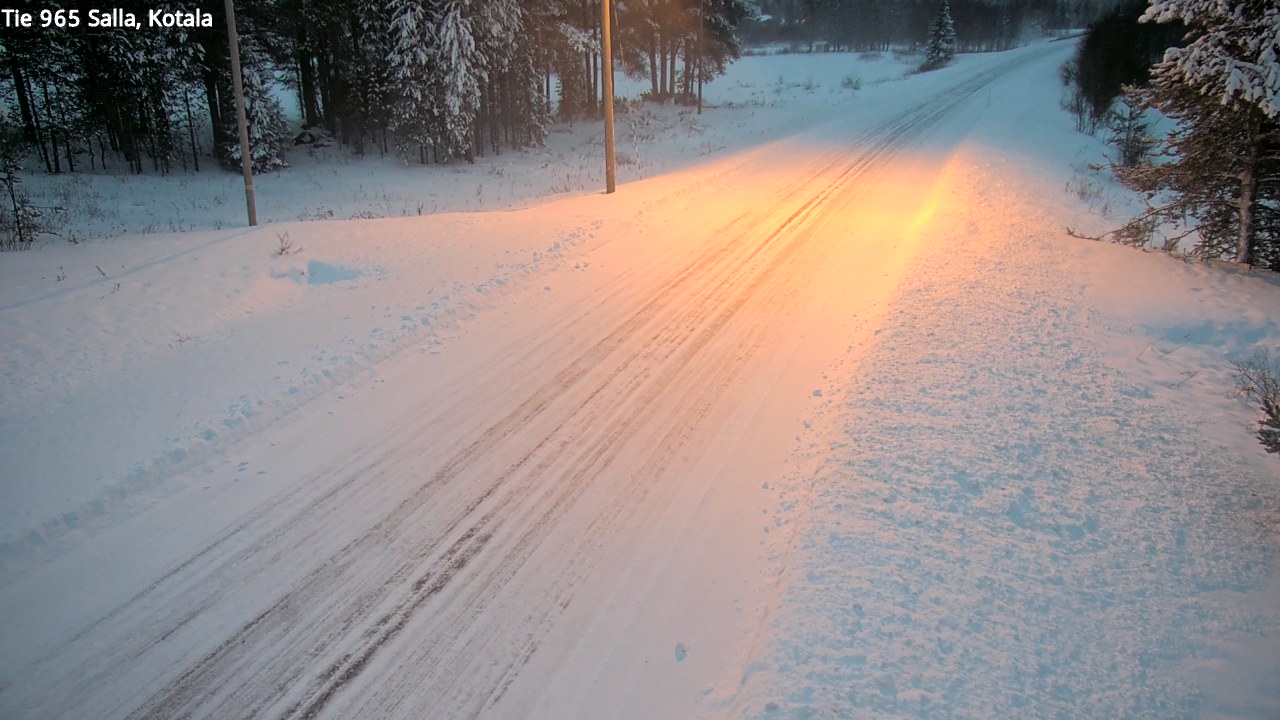 Weather Camera Image Väg 965 Salla, Kotala, Salla, Lappi