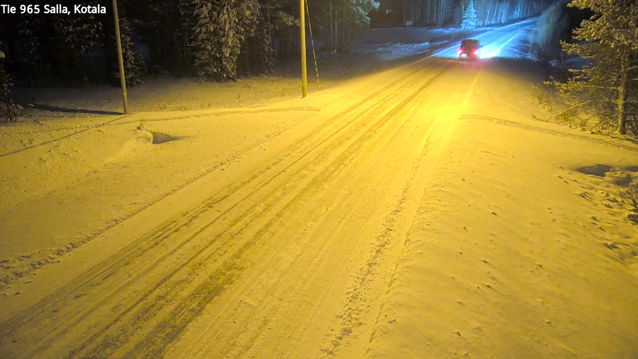 Weather Camera Image Väg 965 Salla, Kotala, Salla, Lappi