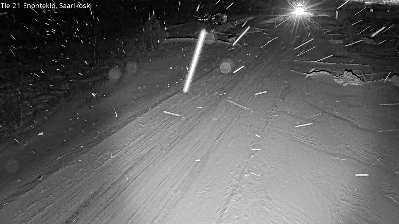 Weather Camera Image Väg 21 Enontekis, Saarikoski, Enontekiö, Lappi
