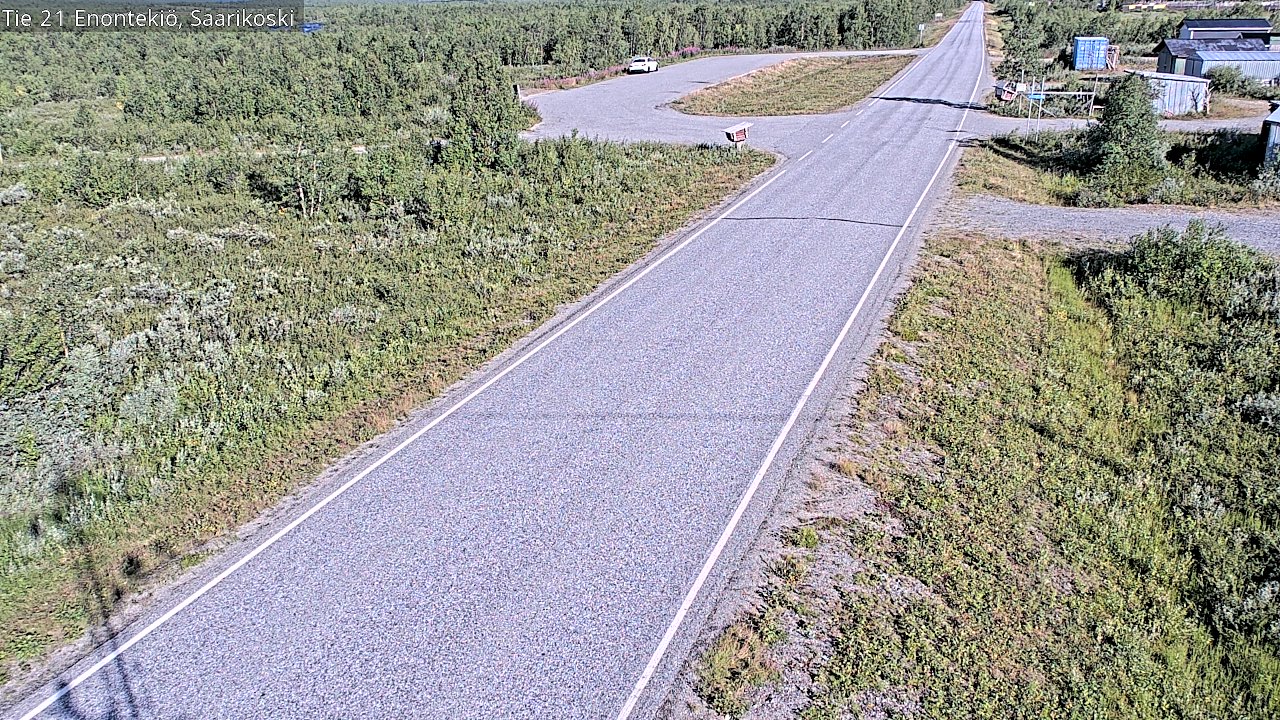 Weather Camera Image Väg 21 Enontekis, Saarikoski, Enontekiö, Lappi