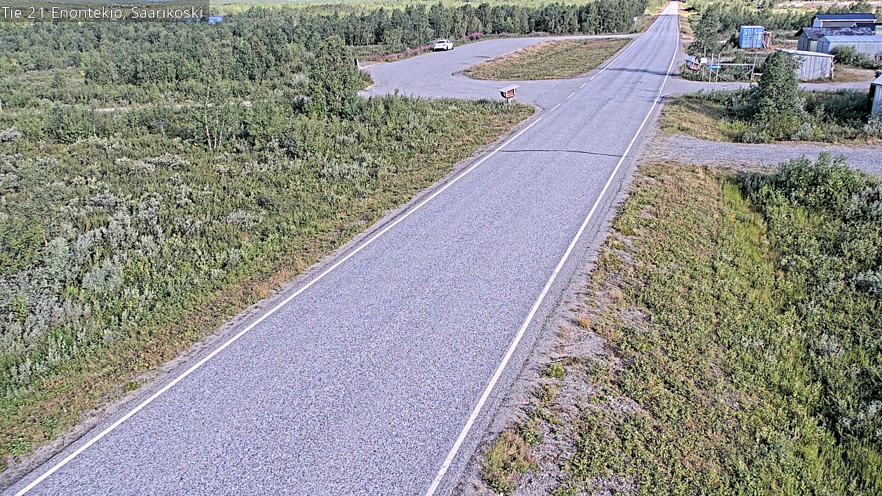 Weather Camera Image Väg 21 Enontekis, Saarikoski, Enontekiö, Lappi