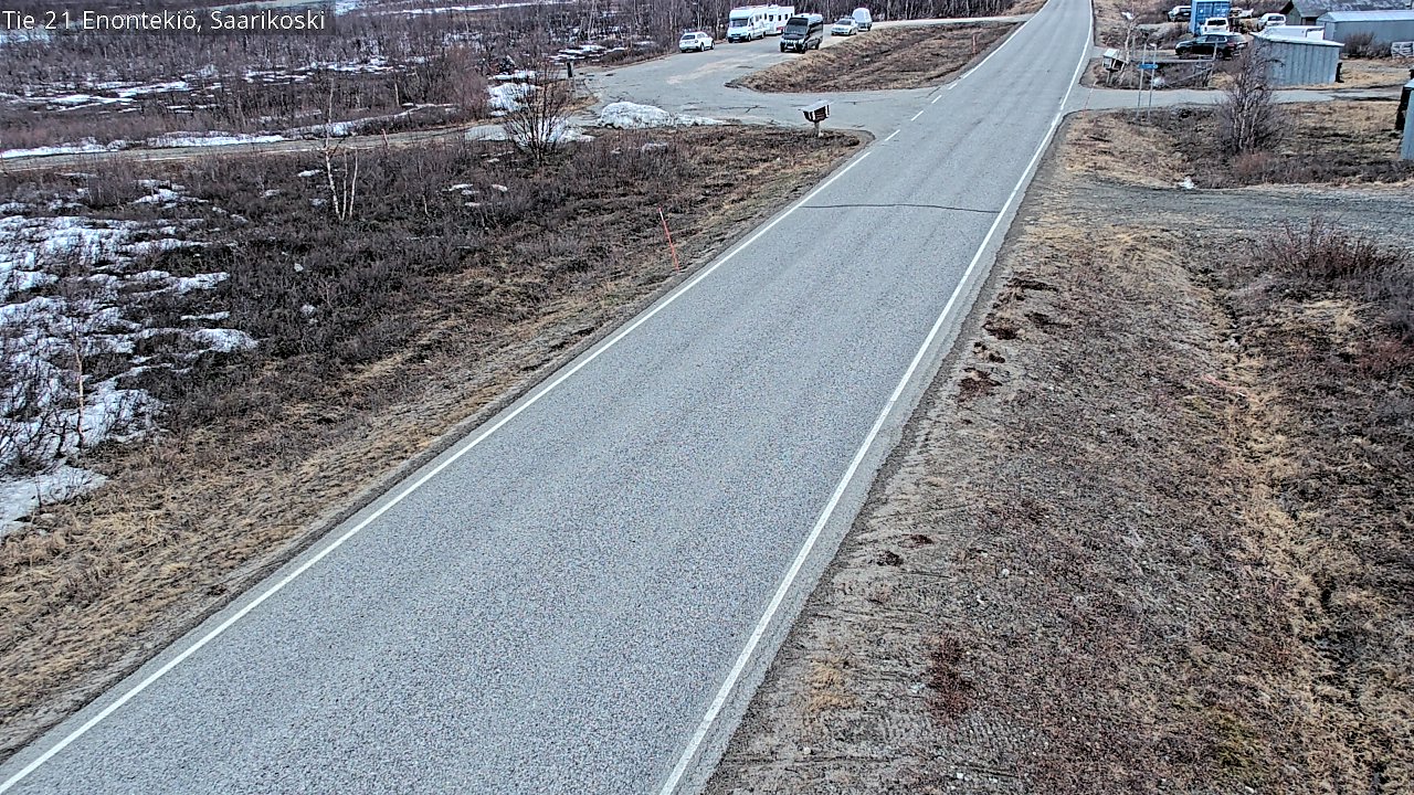 Weather Camera Image Road 21 Enontekiö, Saarikoski, Enontekiö, Lappi