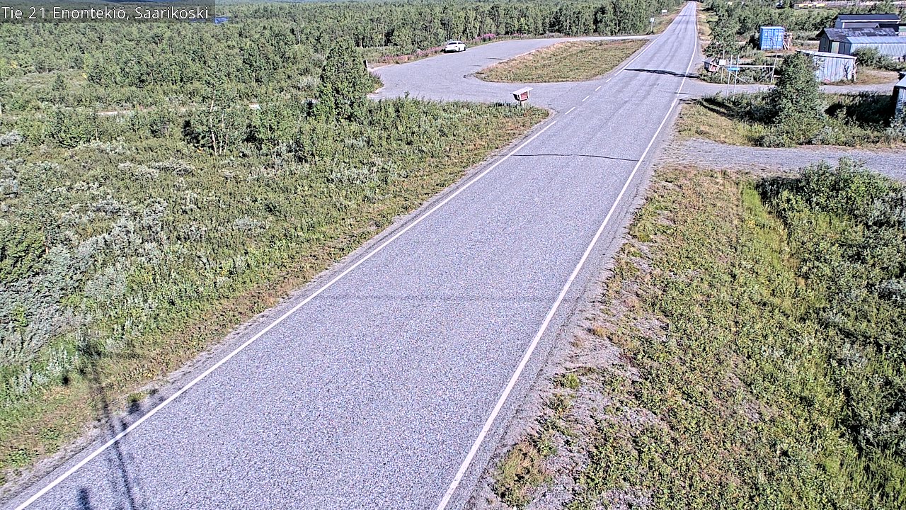 Weather Camera Image Väg 21 Enontekis, Saarikoski, Enontekiö, Lappi
