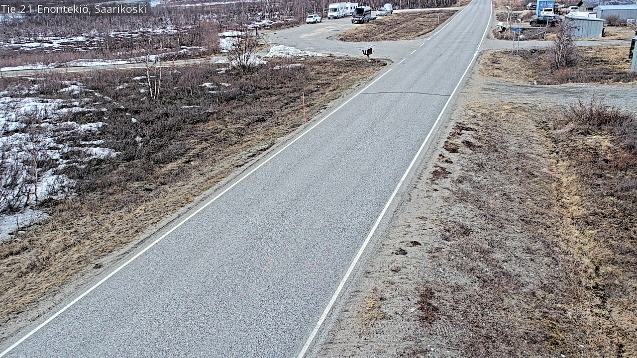 Weather Camera Image Väg 21 Enontekis, Saarikoski, Enontekiö, Lappi