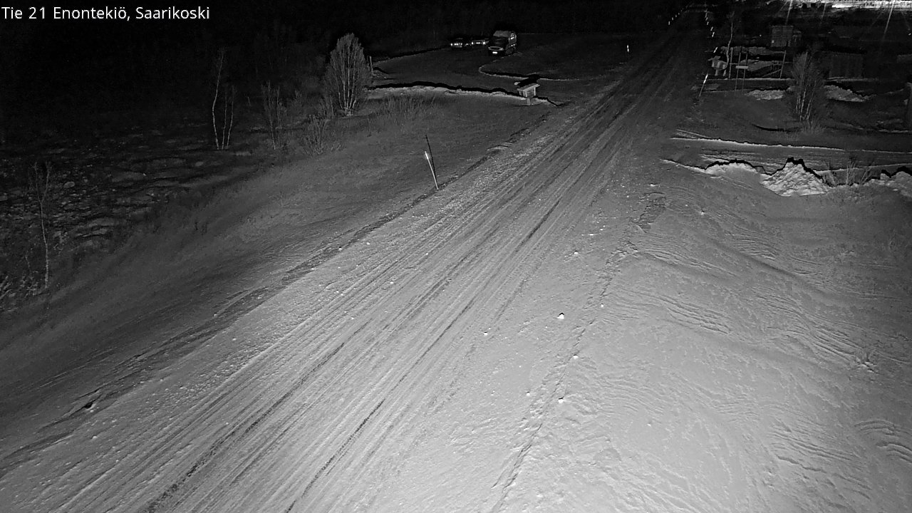 Weather Camera Image Väg 21 Enontekis, Saarikoski, Enontekiö, Lappi