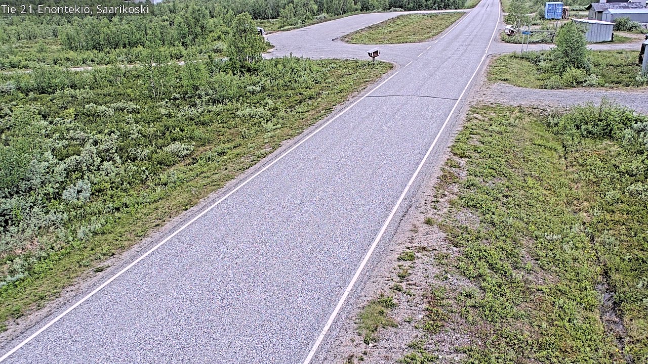 Weather Camera Image Road 21 Enontekiö, Saarikoski, Enontekiö, Lappi
