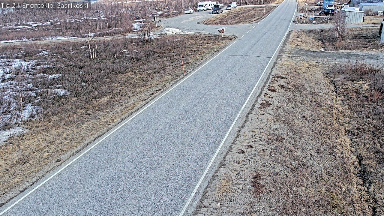 Weather Camera Image Road 21 Enontekiö, Saarikoski, Enontekiö, Lappi