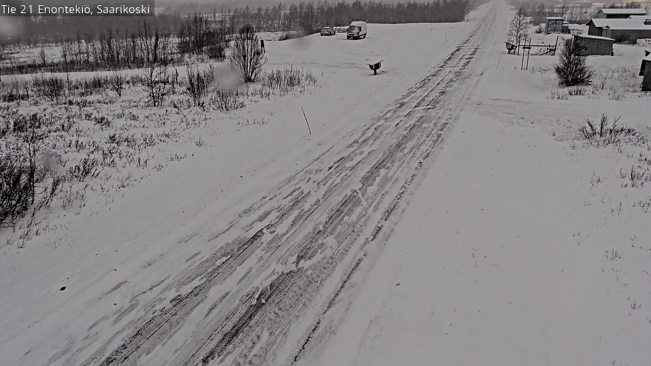 Weather Camera Image Väg 21 Enontekis, Saarikoski, Enontekiö, Lappi