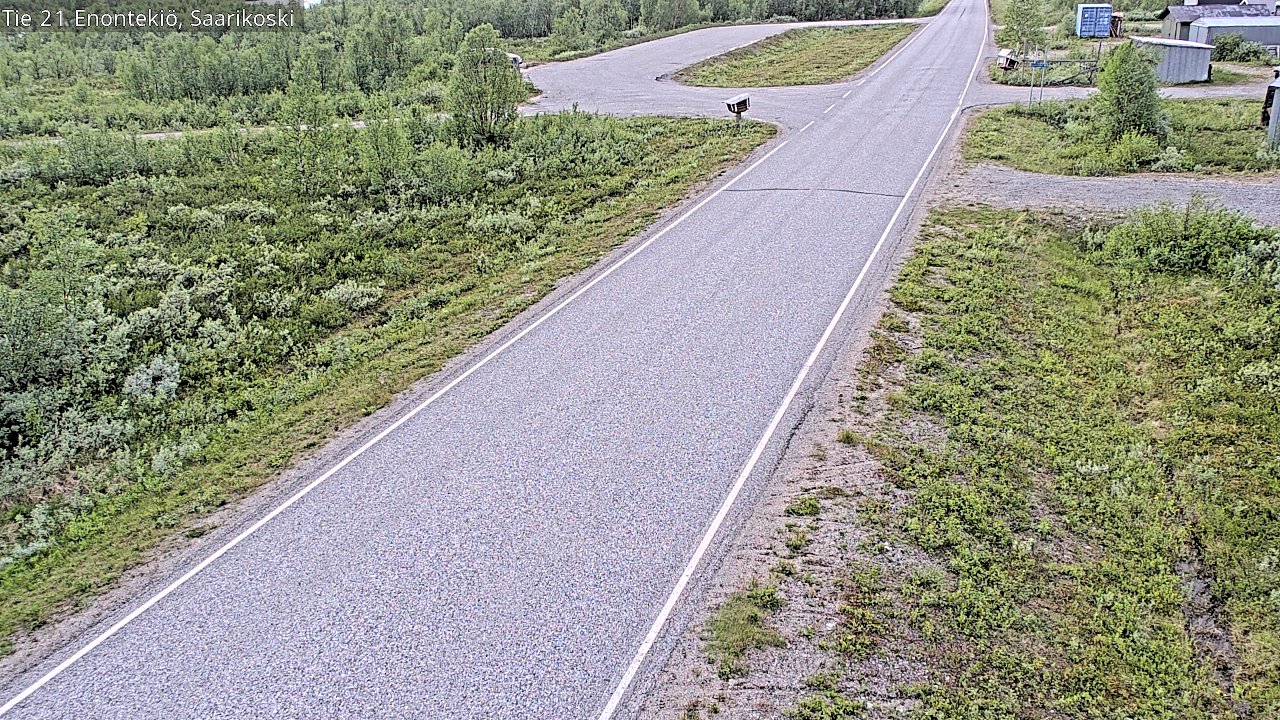Weather Camera Image Road 21 Enontekiö, Saarikoski, Enontekiö, Lappi