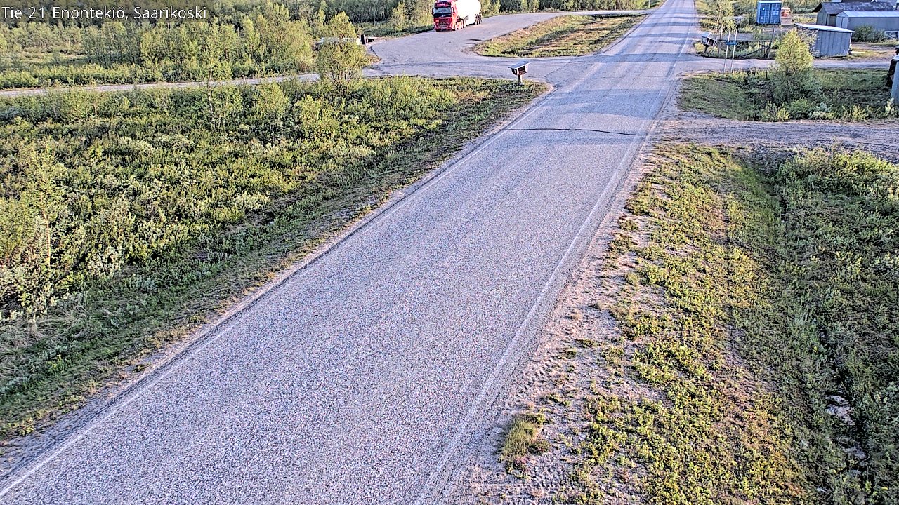 Weather Camera Image Road 21 Enontekiö, Saarikoski, Enontekiö, Lappi