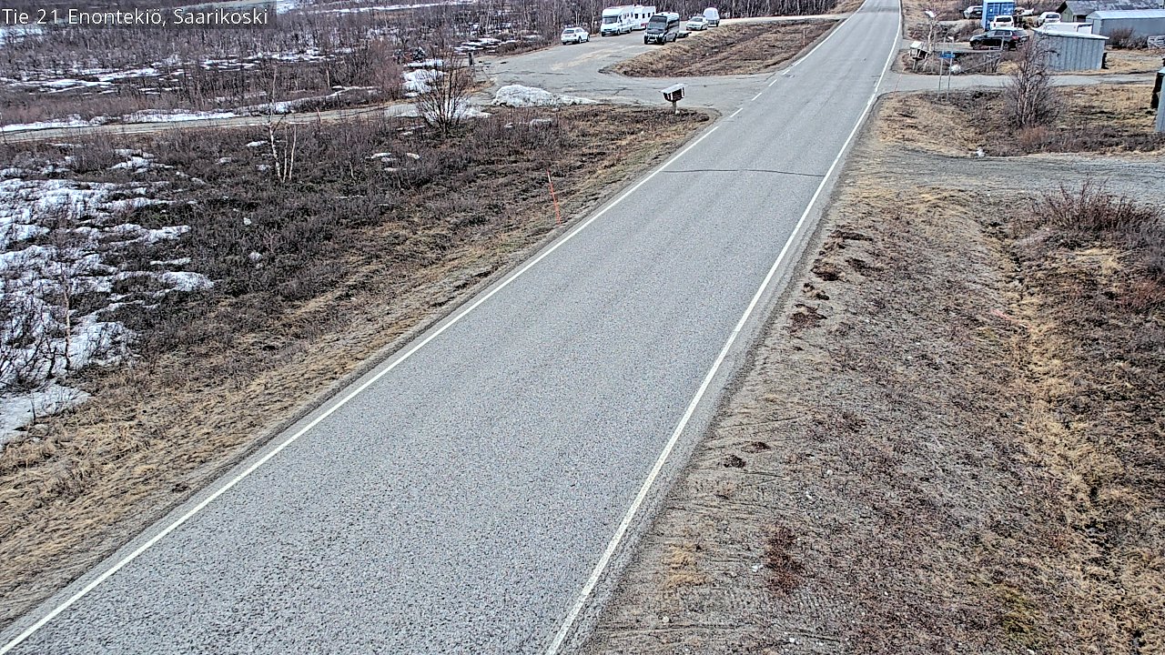 Weather Camera Image Väg 21 Enontekis, Saarikoski, Enontekiö, Lappi