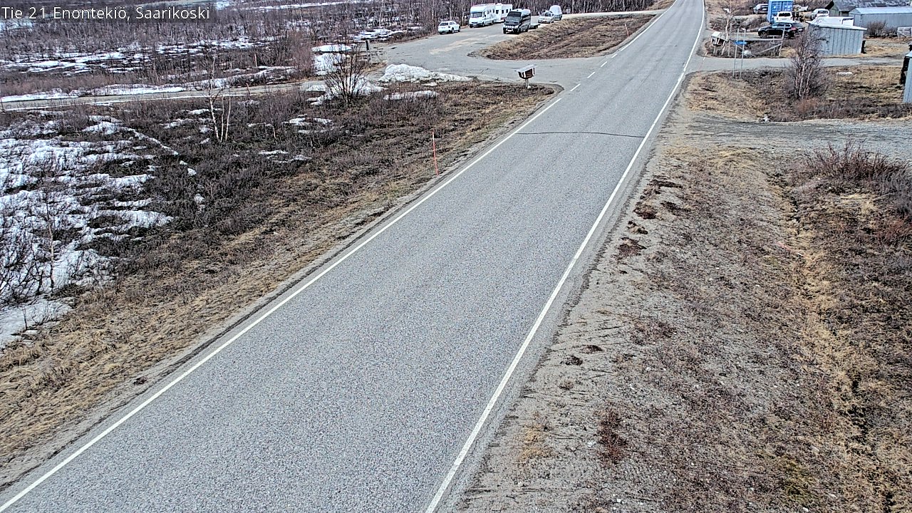 Weather Camera Image Väg 21 Enontekis, Saarikoski, Enontekiö, Lappi