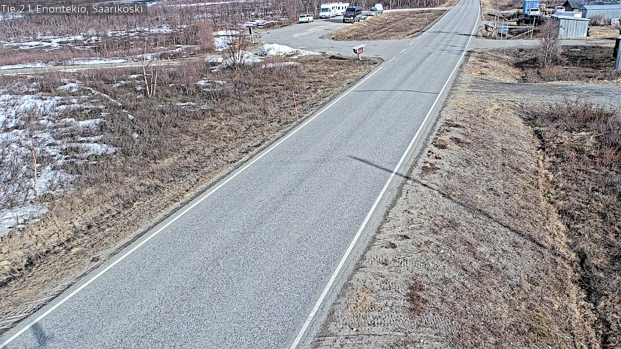 Weather Camera Image Väg 21 Enontekis, Saarikoski, Enontekiö, Lappi