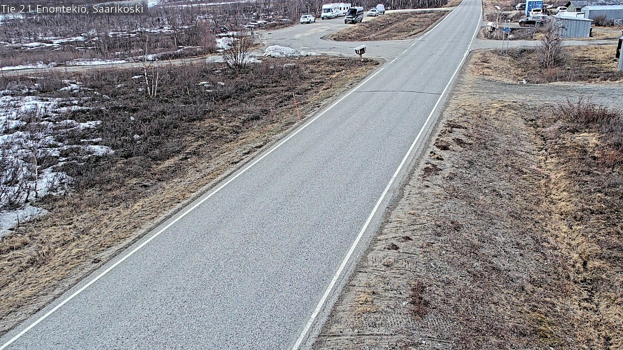 Weather Camera Image Väg 21 Enontekis, Saarikoski, Enontekiö, Lappi