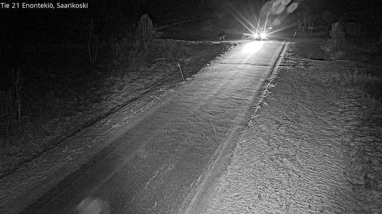 Weather Camera Image Väg 21 Enontekis, Saarikoski, Enontekiö, Lappi