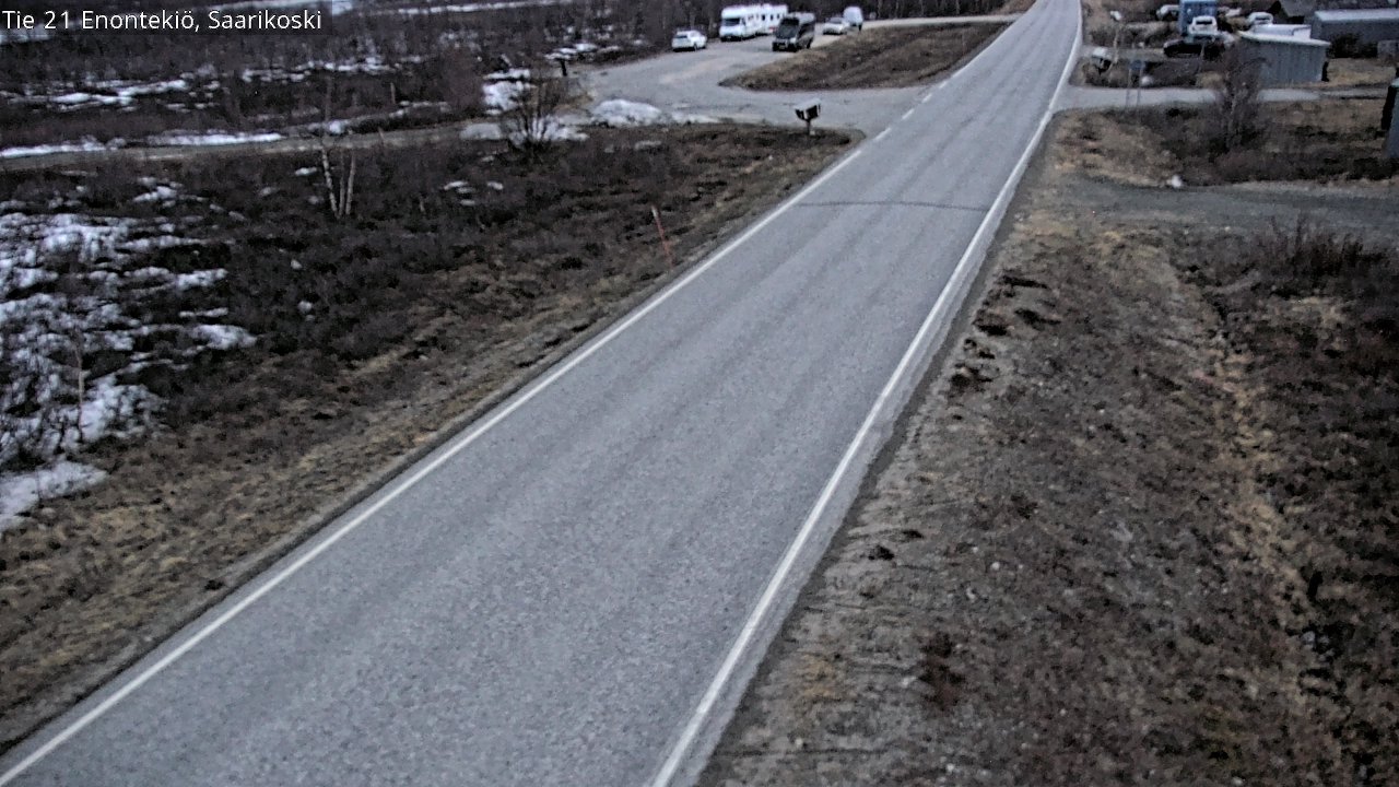 Weather Camera Image Road 21 Enontekiö, Saarikoski, Enontekiö, Lappi