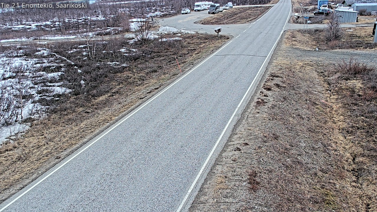 Weather Camera Image Väg 21 Enontekis, Saarikoski, Enontekiö, Lappi