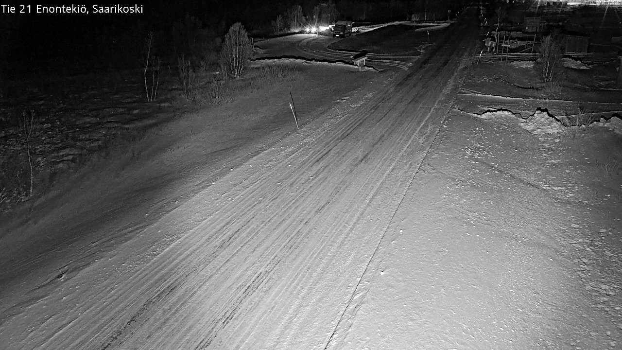 Weather Camera Image Väg 21 Enontekis, Saarikoski, Enontekiö, Lappi