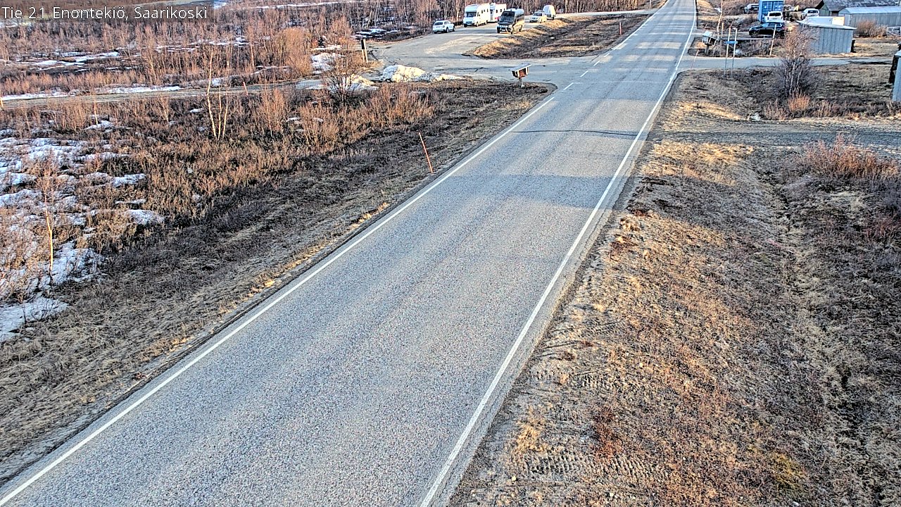 Weather Camera Image Road 21 Enontekiö, Saarikoski, Enontekiö, Lappi