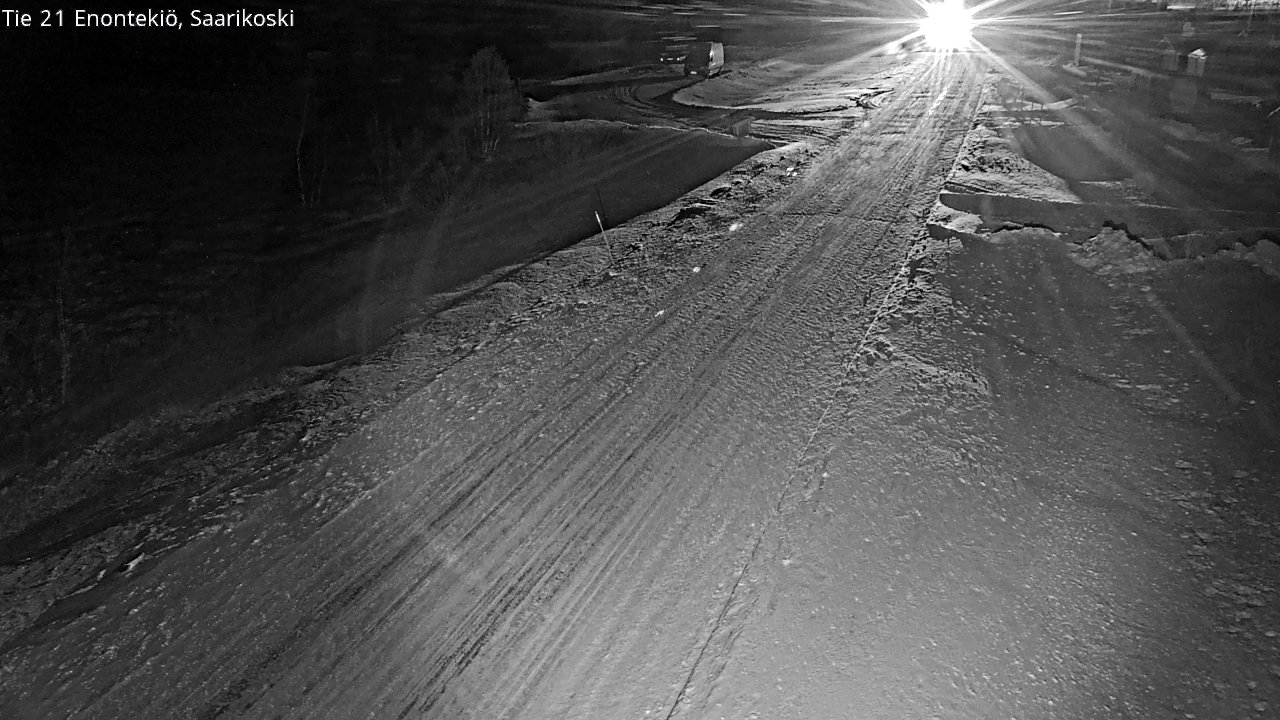 Weather Camera Image Väg 21 Enontekis, Saarikoski, Enontekiö, Lappi
