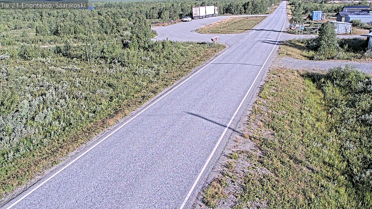 Weather Camera Image Väg 21 Enontekis, Saarikoski, Enontekiö, Lappi
