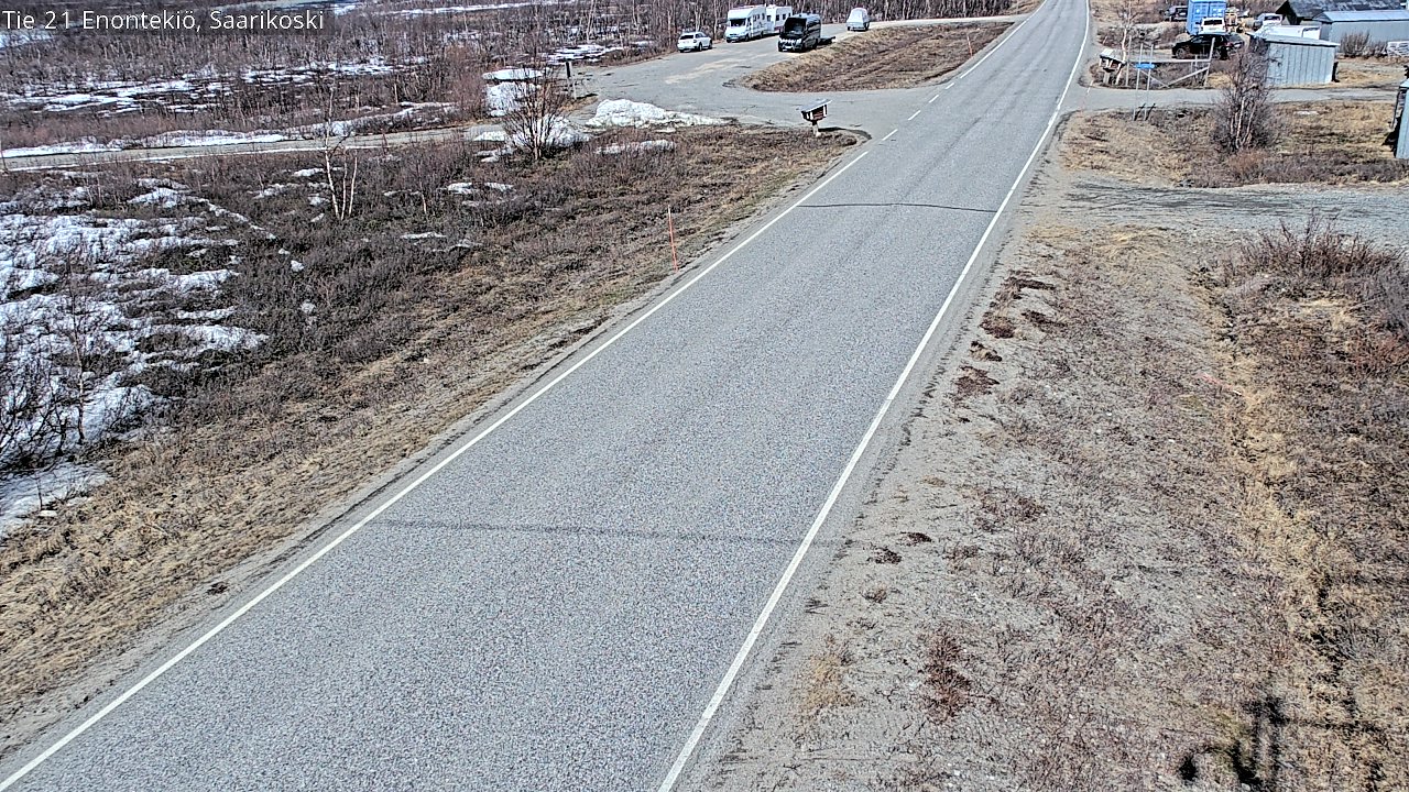 Weather Camera Image Väg 21 Enontekis, Saarikoski, Enontekiö, Lappi