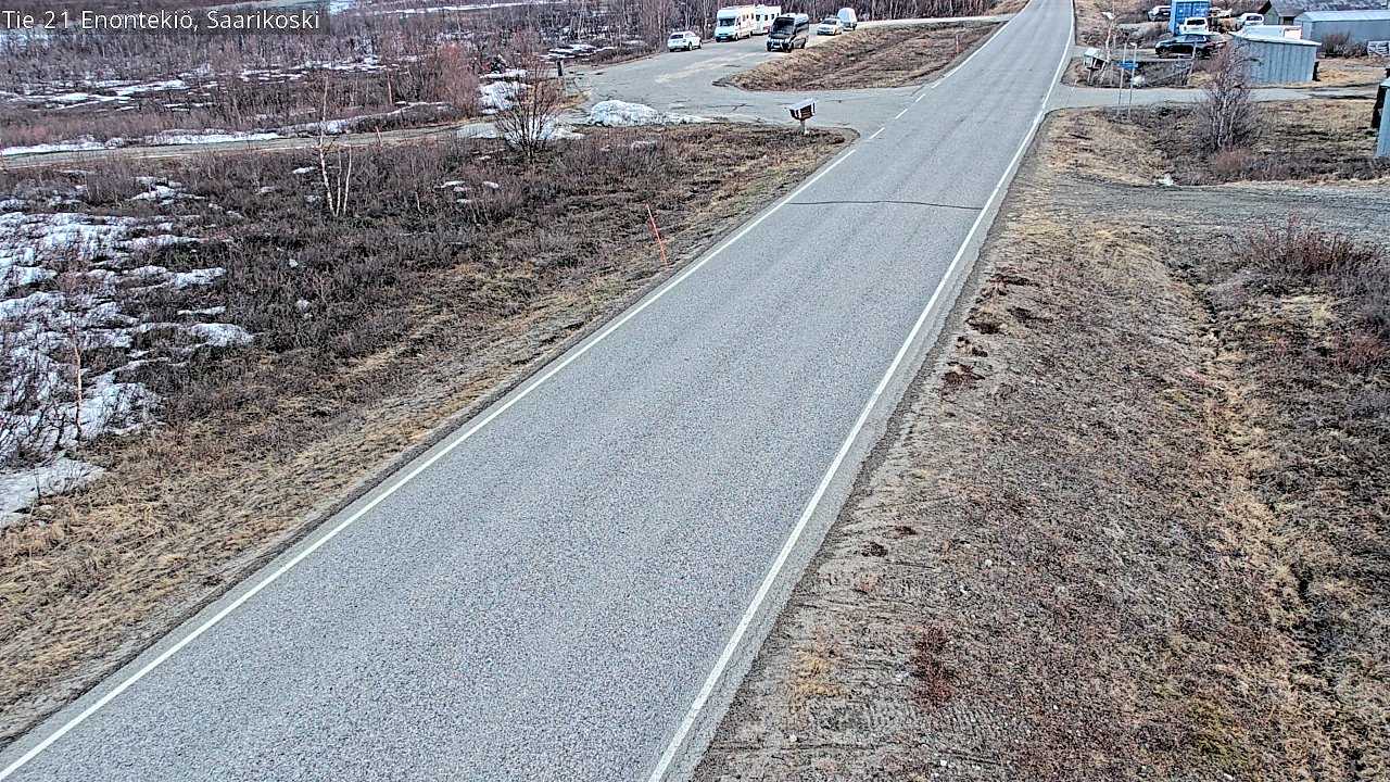 Weather Camera Image Road 21 Enontekiö, Saarikoski, Enontekiö, Lappi