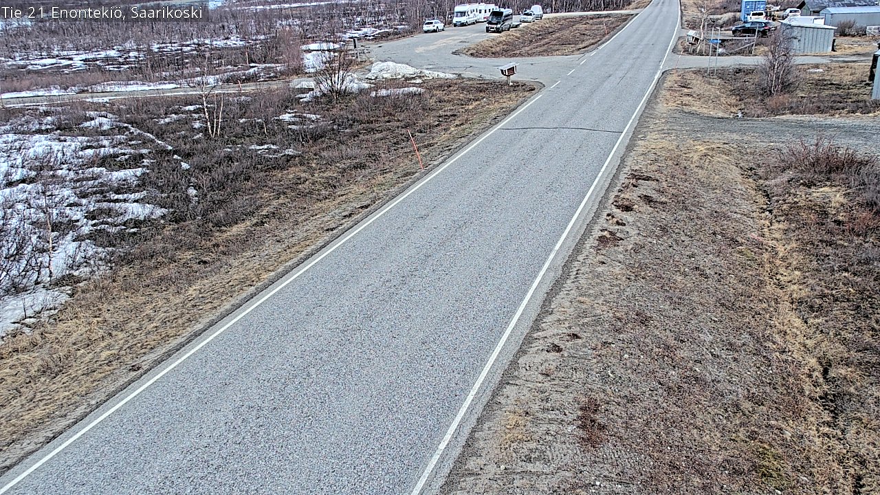 Weather Camera Image Väg 21 Enontekis, Saarikoski, Enontekiö, Lappi