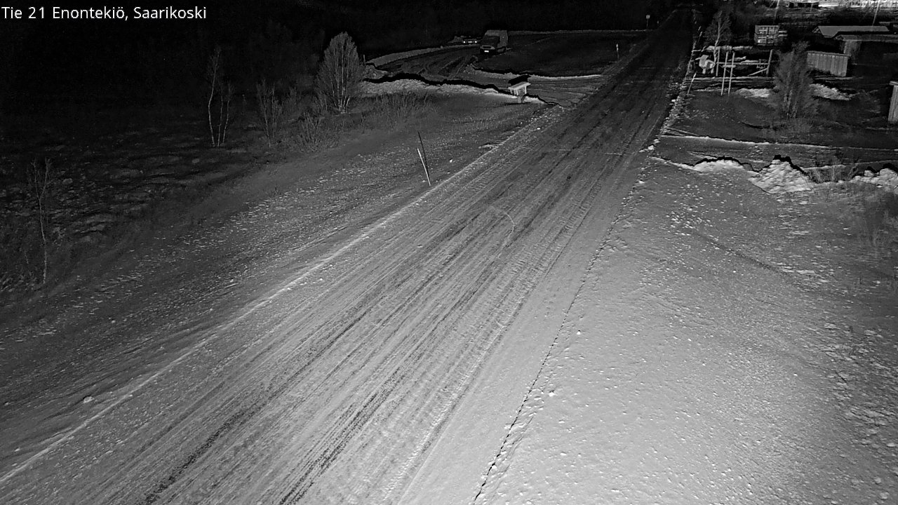 Weather Camera Image Väg 21 Enontekis, Saarikoski, Enontekiö, Lappi