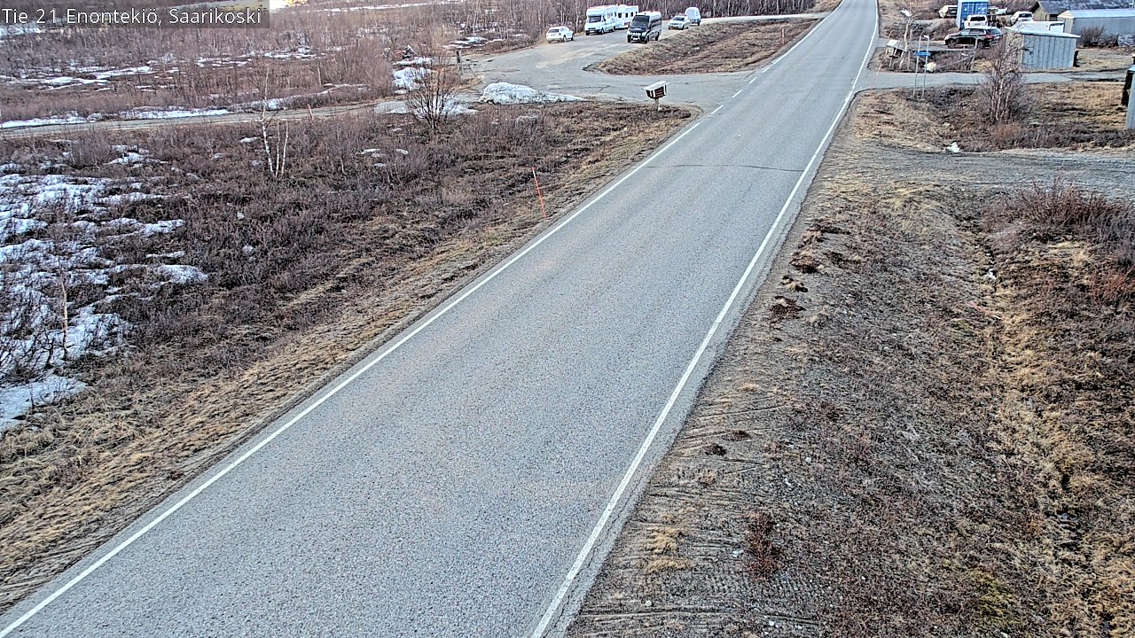 Weather Camera Image Väg 21 Enontekis, Saarikoski, Enontekiö, Lappi