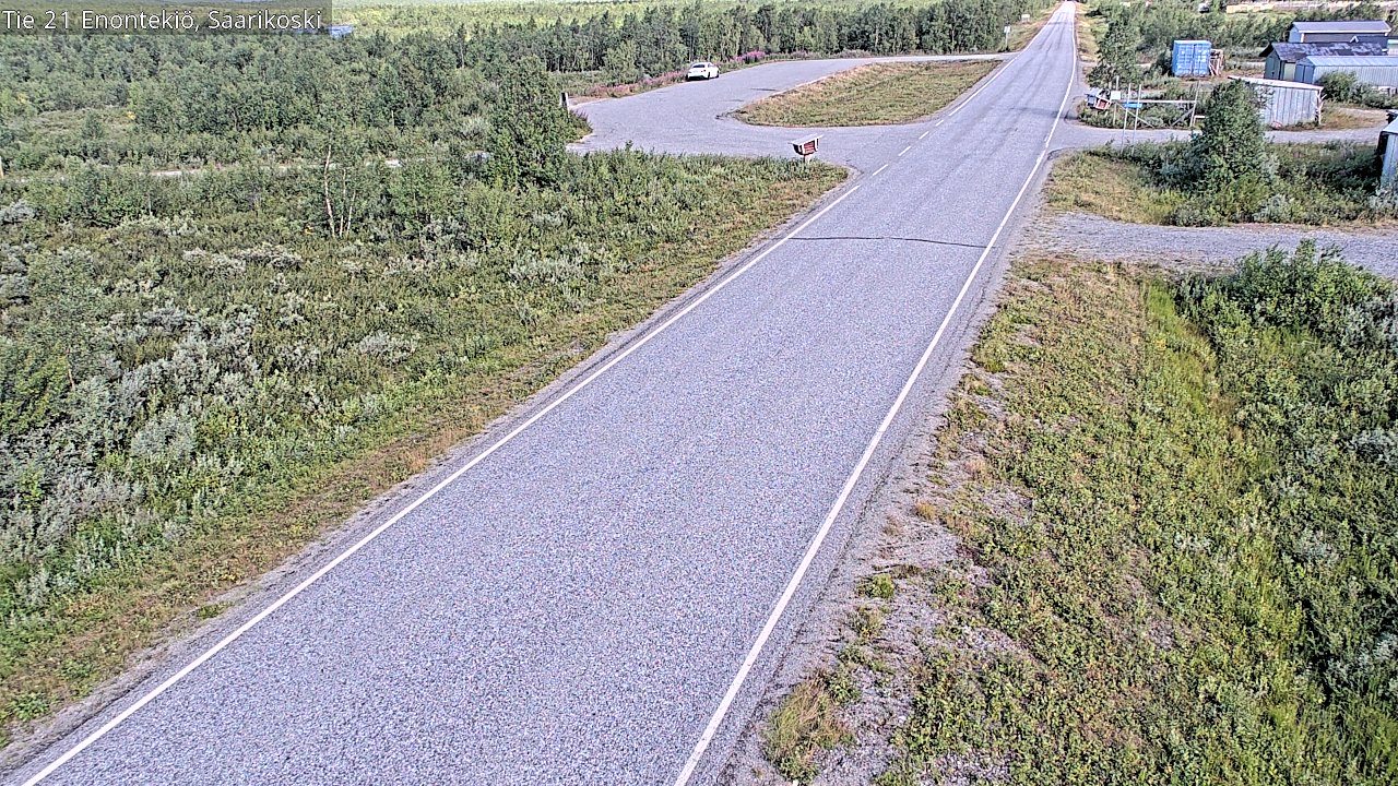 Weather Camera Image Väg 21 Enontekis, Saarikoski, Enontekiö, Lappi