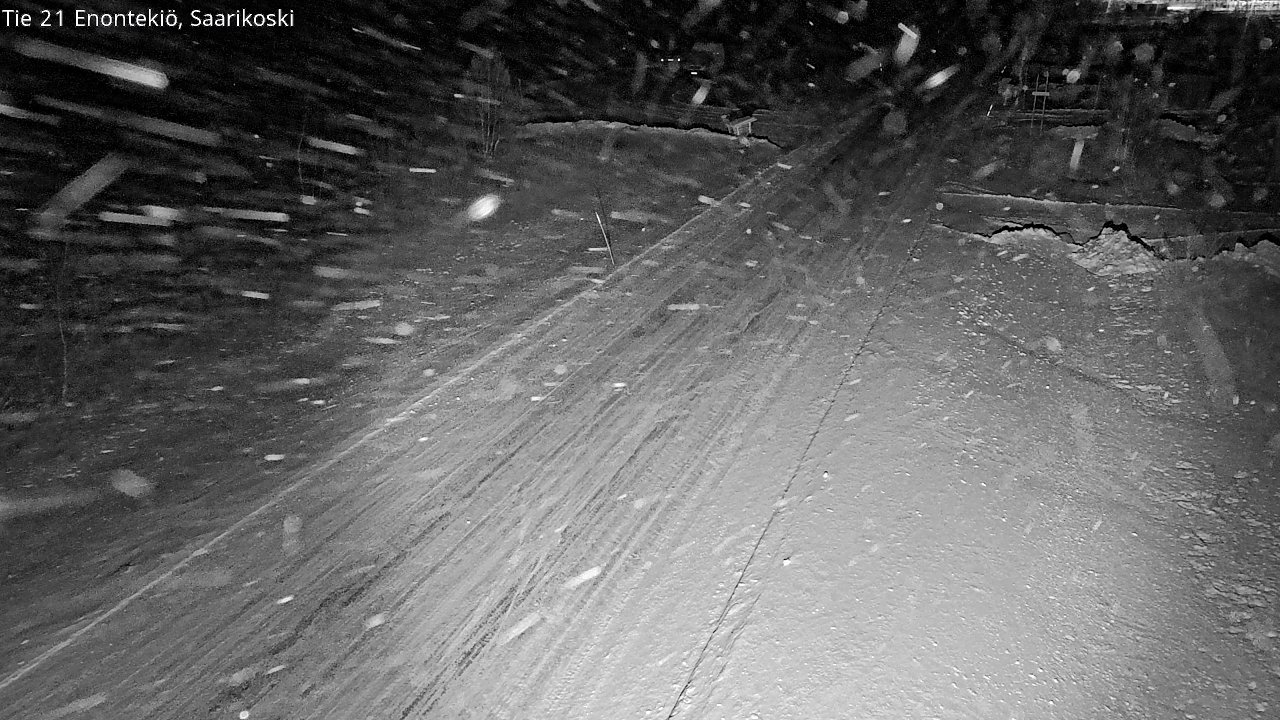 Weather Camera Image Väg 21 Enontekis, Saarikoski, Enontekiö, Lappi