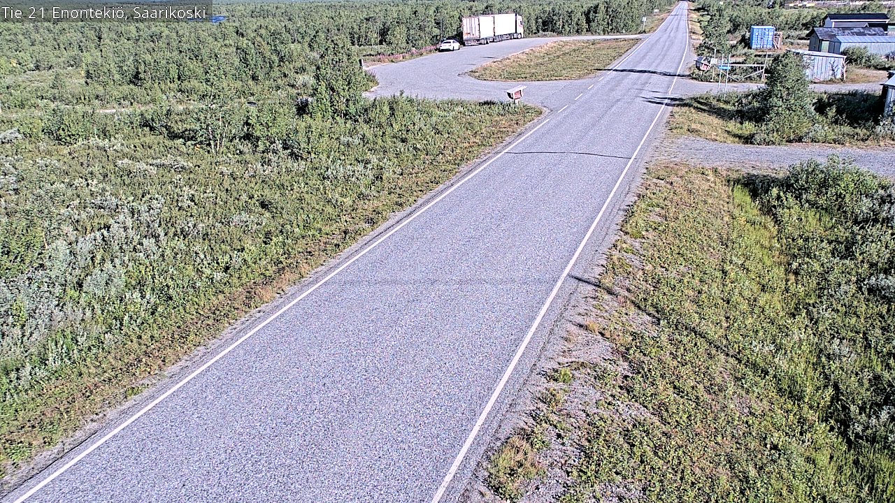 Weather Camera Image Väg 21 Enontekis, Saarikoski, Enontekiö, Lappi