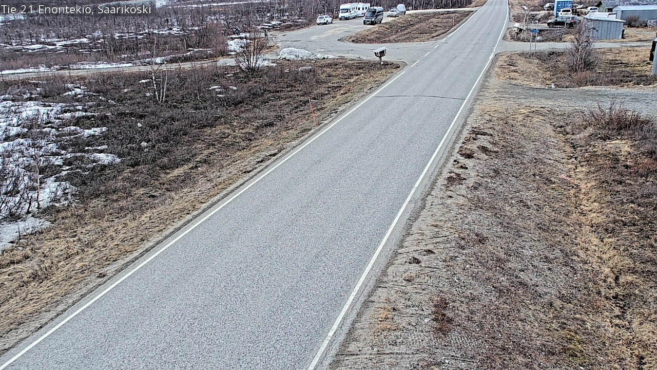Weather Camera Image Väg 21 Enontekis, Saarikoski, Enontekiö, Lappi