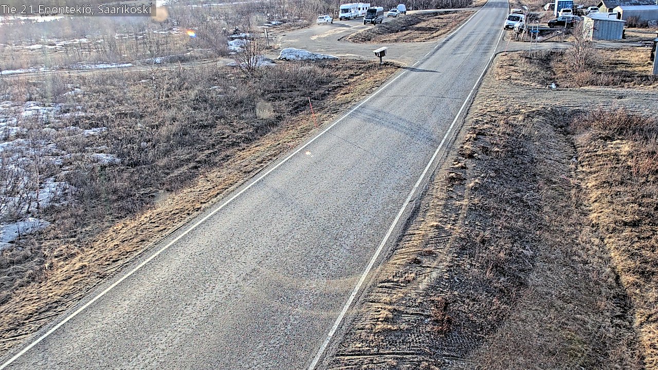 Weather Camera Image Väg 21 Enontekis, Saarikoski, Enontekiö, Lappi