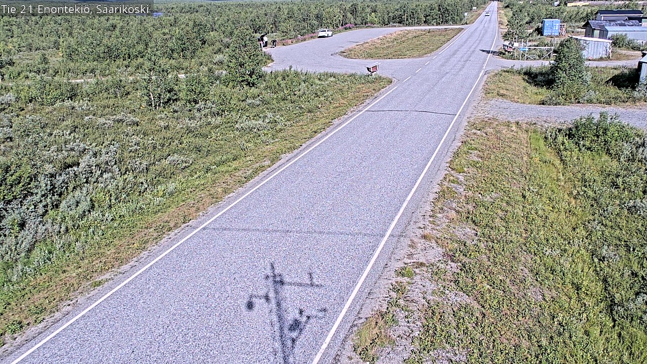 Weather Camera Image Väg 21 Enontekis, Saarikoski, Enontekiö, Lappi