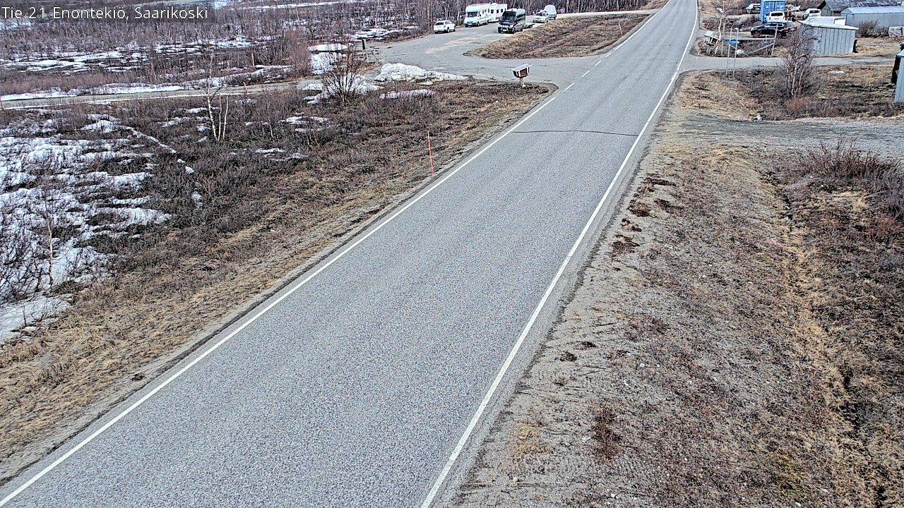 Weather Camera Image Väg 21 Enontekis, Saarikoski, Enontekiö, Lappi