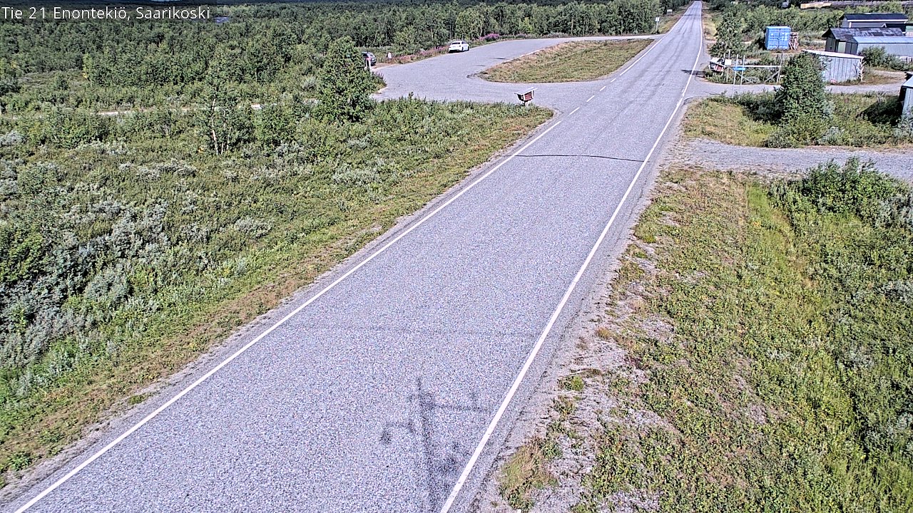 Weather Camera Image Väg 21 Enontekis, Saarikoski, Enontekiö, Lappi